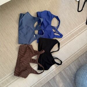 Nike, Athetla, Luluemon Sports Bra Set - Blue, Black, Brown